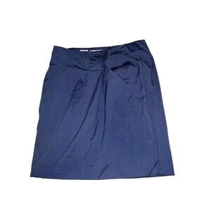 Brunello Cucinelli Gunex Blue‎ Pleated Aline Lightweight Skirt 8